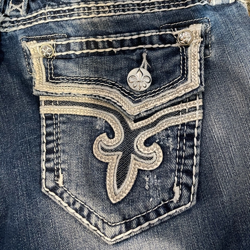 Rock Revival Blue Denim Shorts